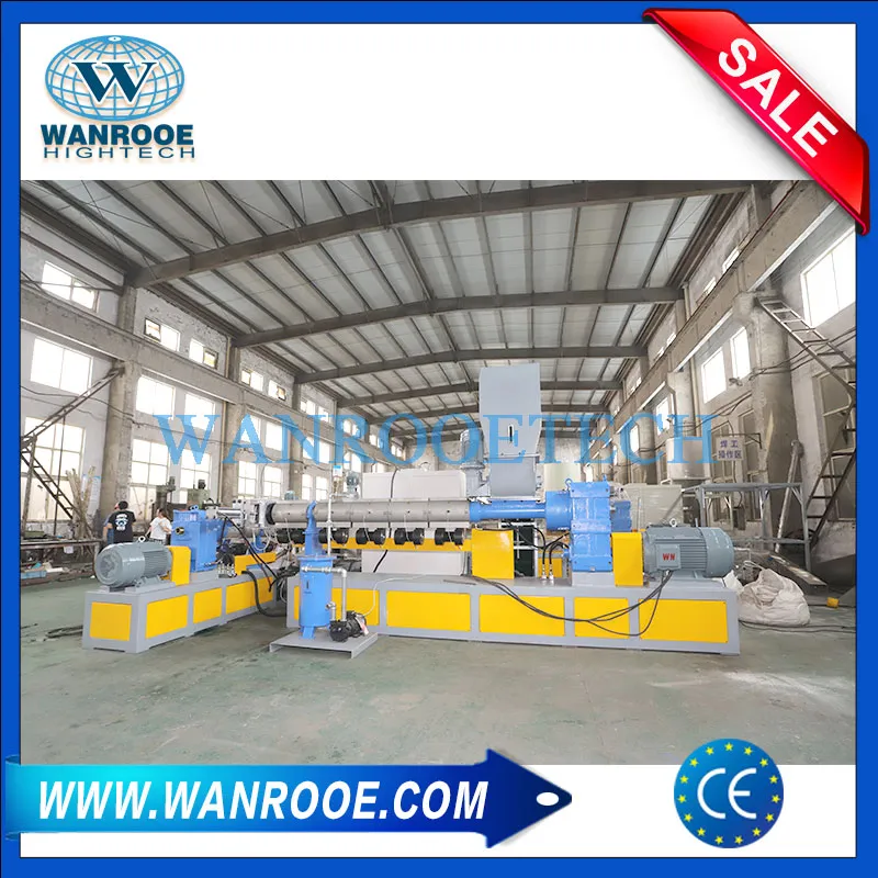 100-1000kg/H Waste Plastic PP PE BOPP Film Plastic Crushed Material Pelletizing Machine