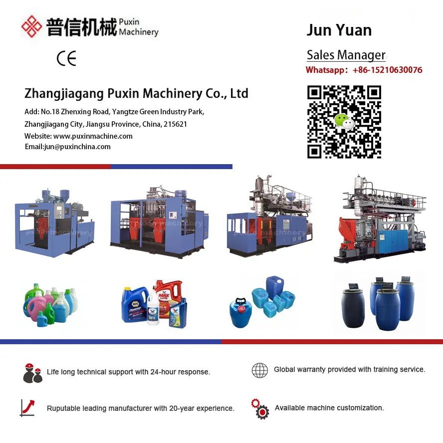 10L 15L 20L 25L 30L Automatic Extrusion Plastic HDPE Bottle, Jerry Can, Drum Canister Making Blowing Blow Moulding/Molding Machine