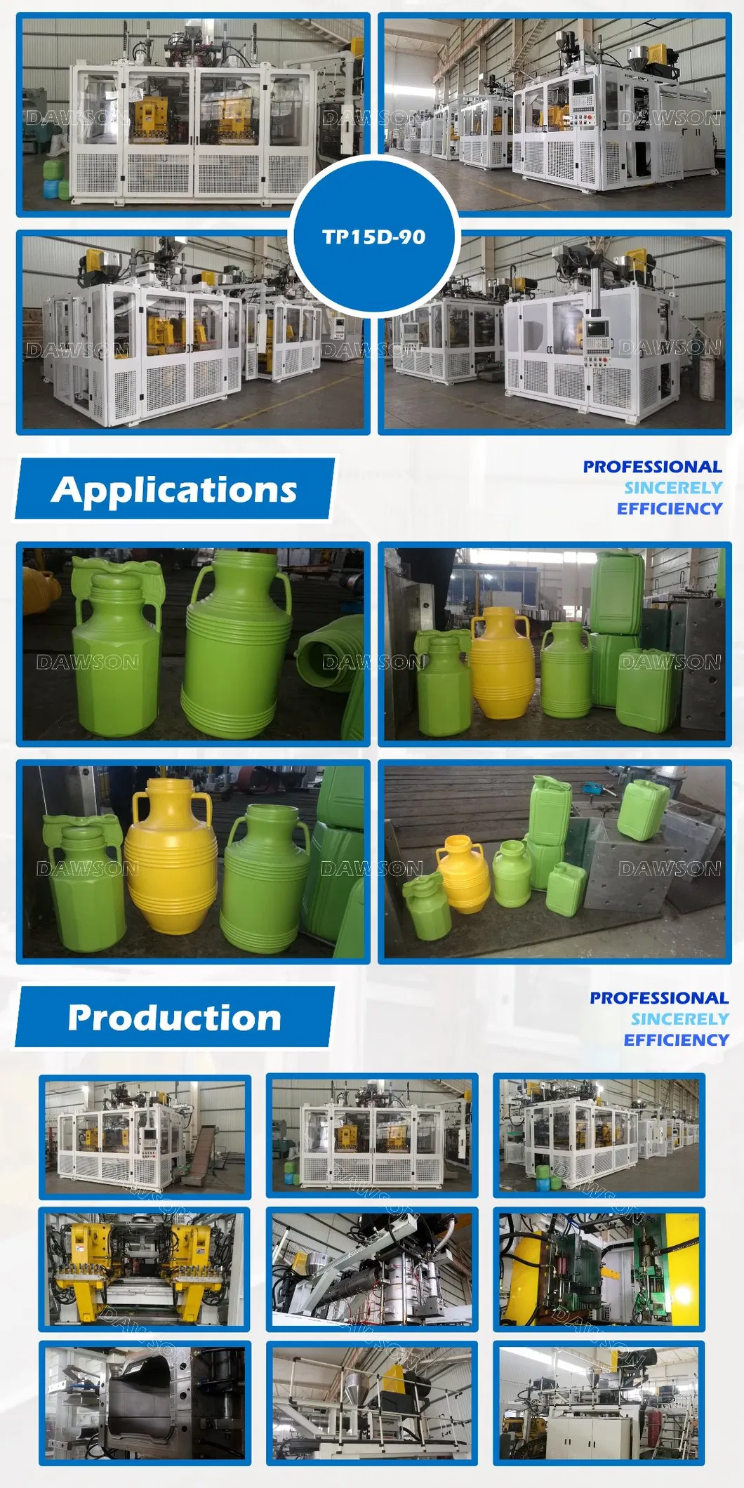 15L HDPE Jerry Can High Quality Plastic Bottle Machine