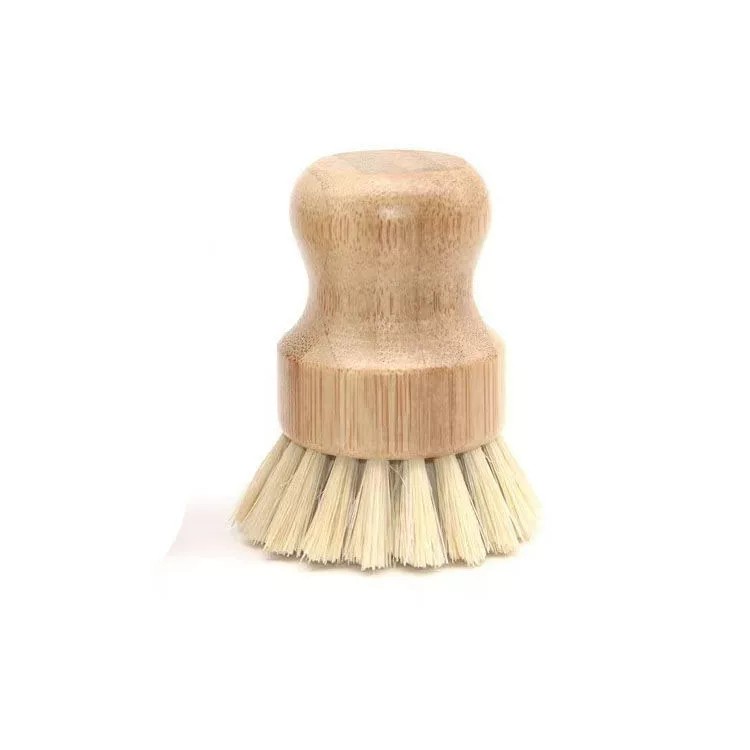Can a Bamboo Dish Scrub Brush Remove Baked-On Grease Without Soaking