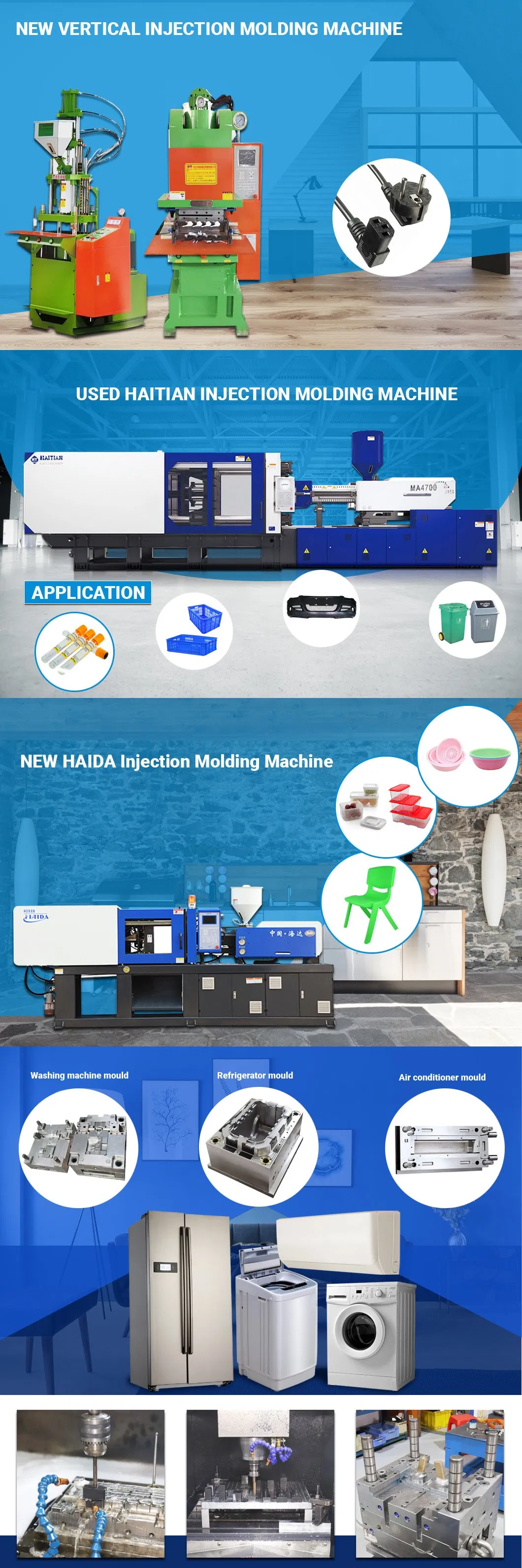 25-55ton Pet Plastic Injection Molding Machine for Plastic Product