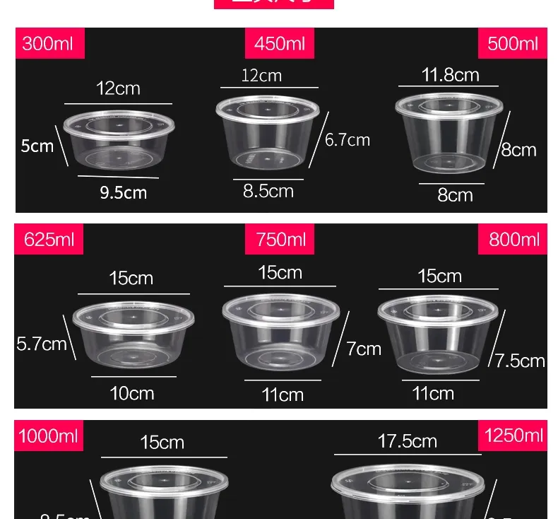 500ml, 750ml, 1000ml Thin-Wall Fast Food Box Plastic Injection Molding Machine Hxh350