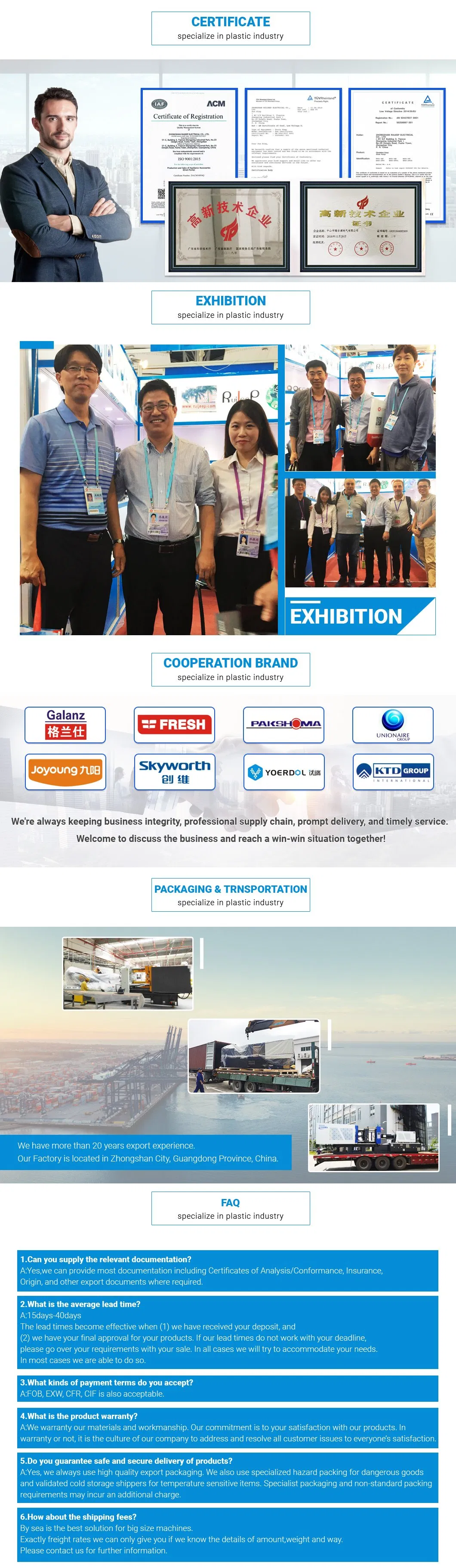 600ton Servo Precise Trash Dustbin Making Plastic Injection Moluding Machine