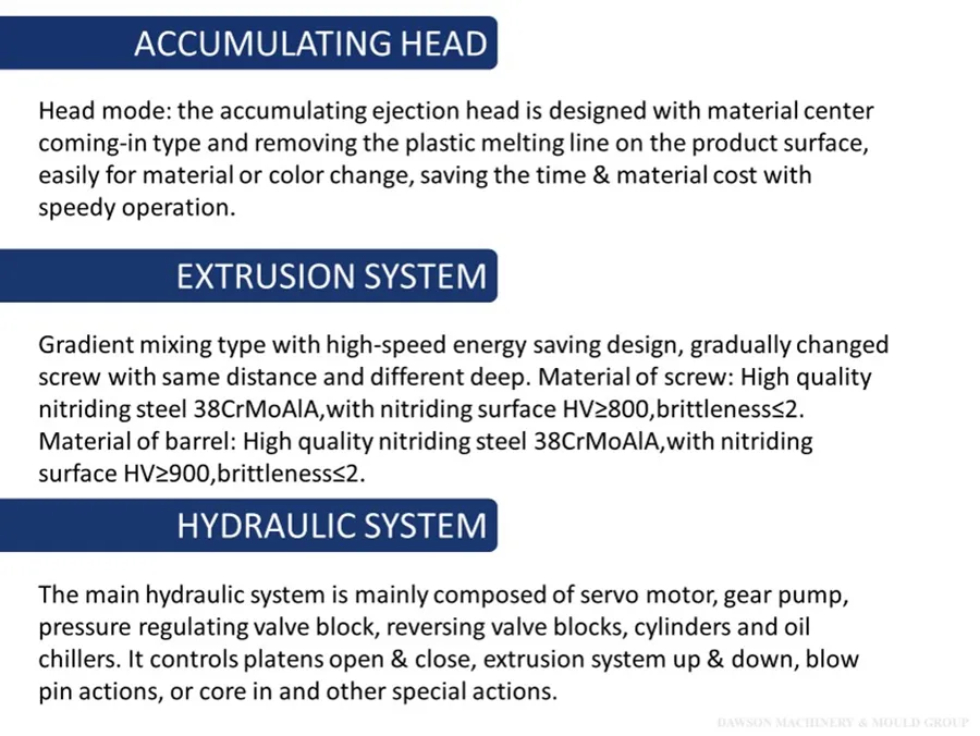 Automatic Extrusion Blow Molding Machine for Making Plastic Oil Drums