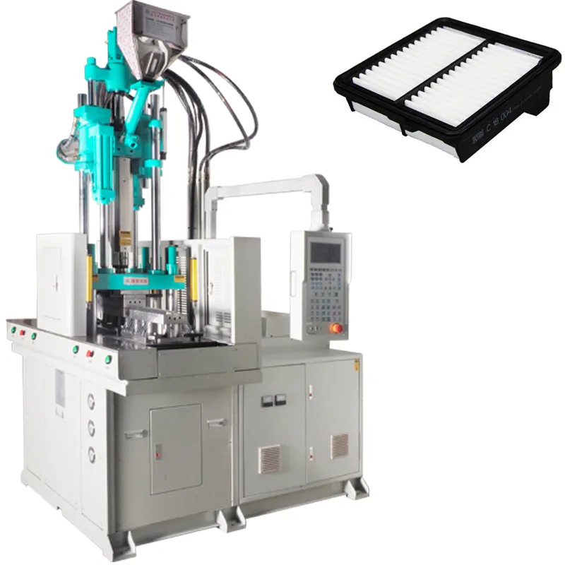 Automatic Two Stage Air Filter Injection Moulding Machine with Sliders