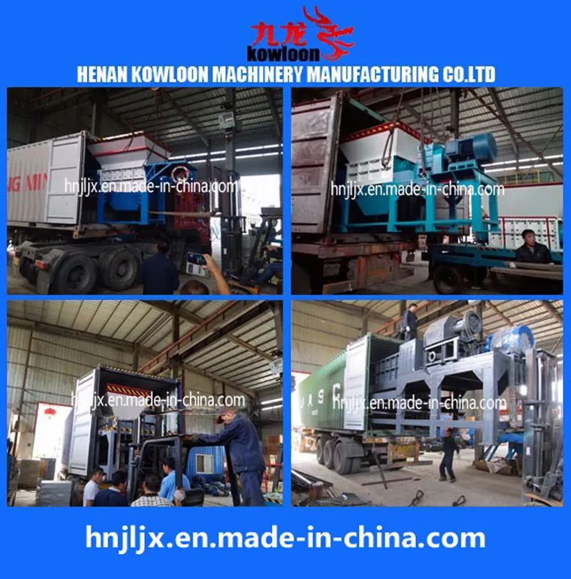 Ce Approved Double Shaft Shredder