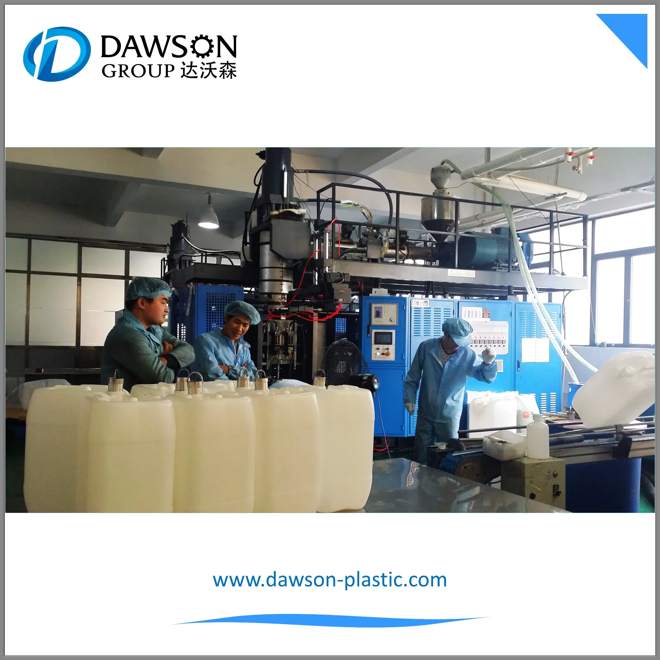 China 50L 60L HDPE Drums Open Top Double Ring Drum Extrusion Blow Molding Machine