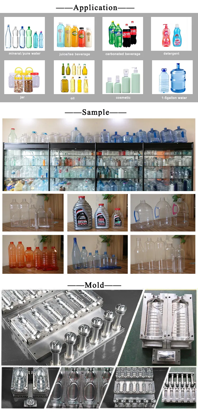 China Made K6 Pet Bottle Blow Moulding Machine with Low Cost and Easy Operation