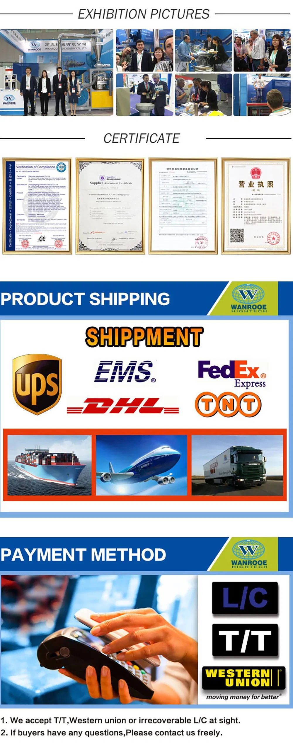 Double Stage Recycled PP PE Film Crushed Material Plastic Granulating Line