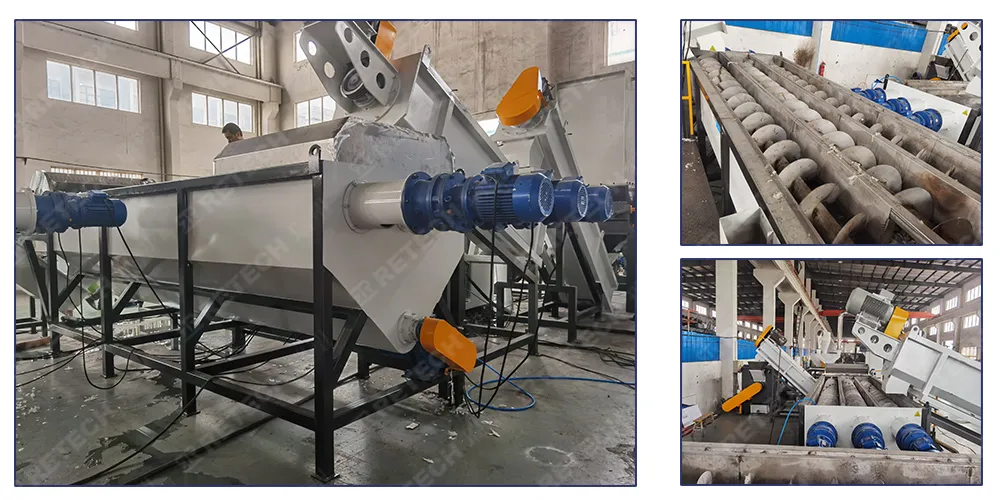 Easy Operated PE PP LDPE HDPE Hard Material/Soft Film Washing Machine Recycling Line