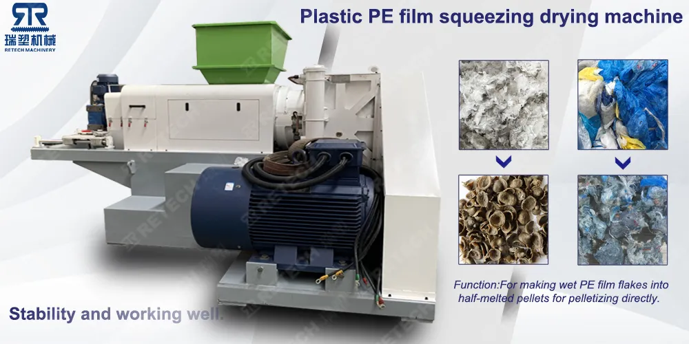 Easy Operated PE PP LDPE HDPE Hard Material/Soft Film Washing Machine Recycling Line