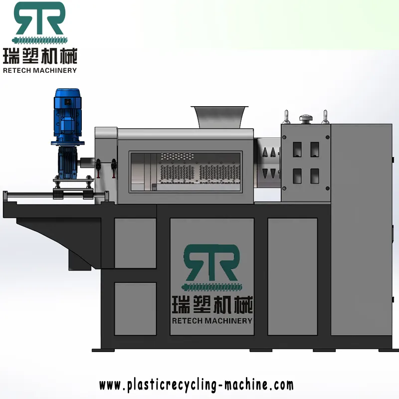 EPS PS Styrofoam Hot Melting Plastic Recycling Die Face Pelletizing Machine with Bimetal Screw Vertical Lifting Vibrating Dryer
