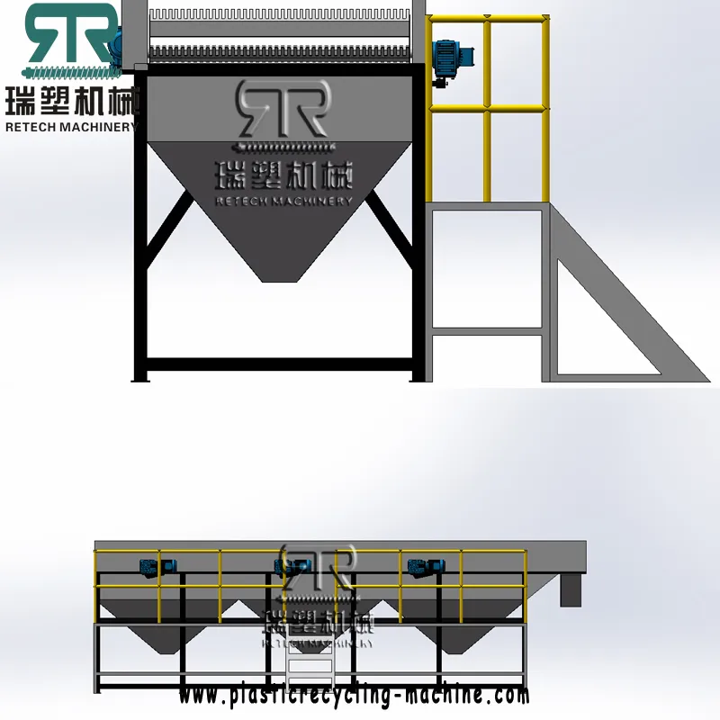 EPS PS Styrofoam Hot Melting Plastic Recycling Die Face Pelletizing Machine with Bimetal Screw Vertical Lifting Vibrating Dryer