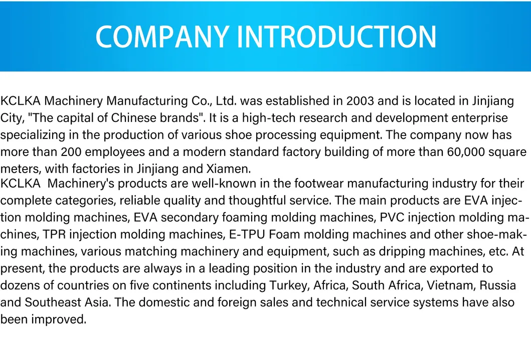 EVA Injection Moulding Shoe Machine with Servo