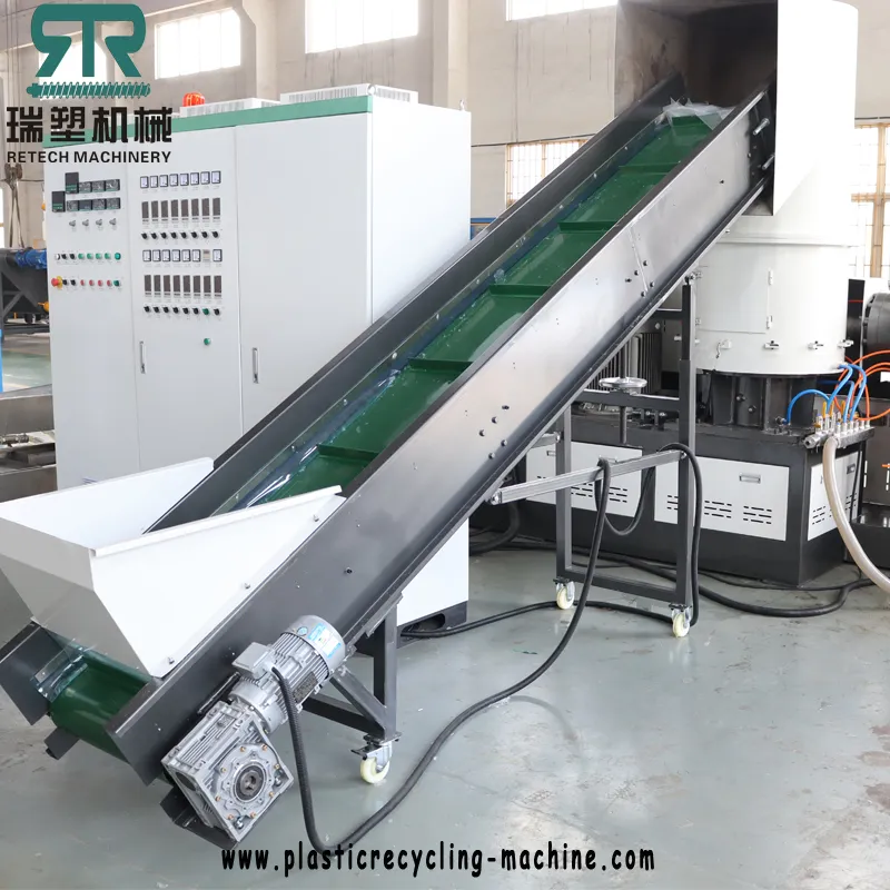 HDPE LDPE Multiple Layer Film Recycling Pelletizing Machine Plant with Vacuum Degassing