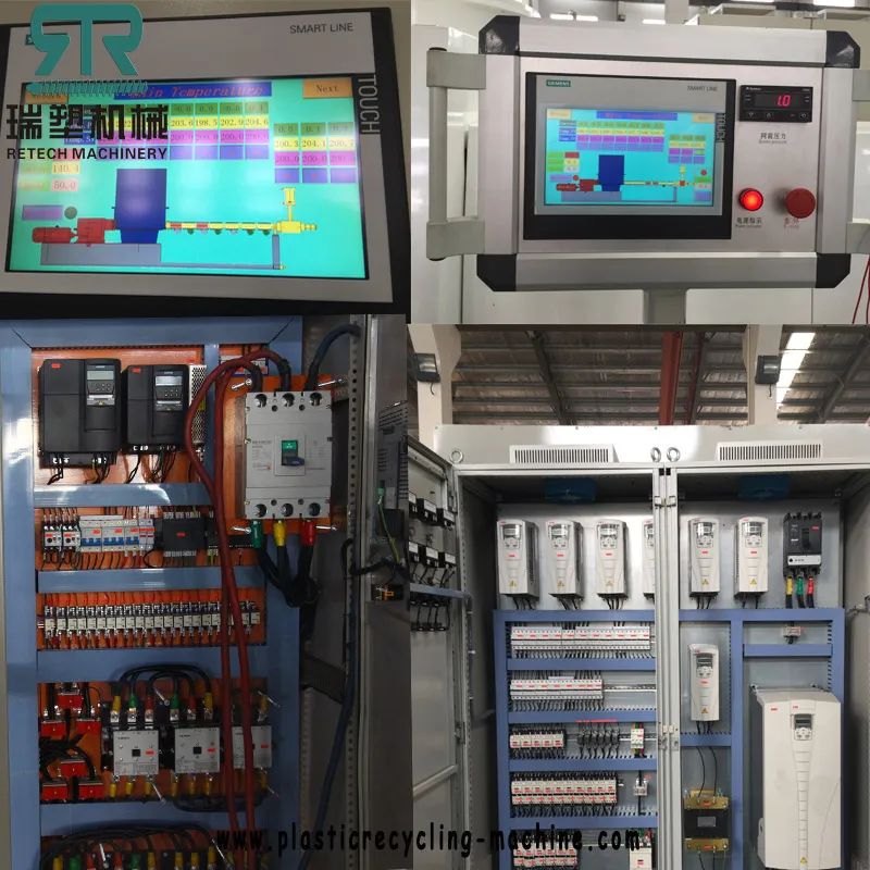 HDPE LDPE Multiple Layer Film Recycling Pelletizing Machine Plant with Vacuum Degassing