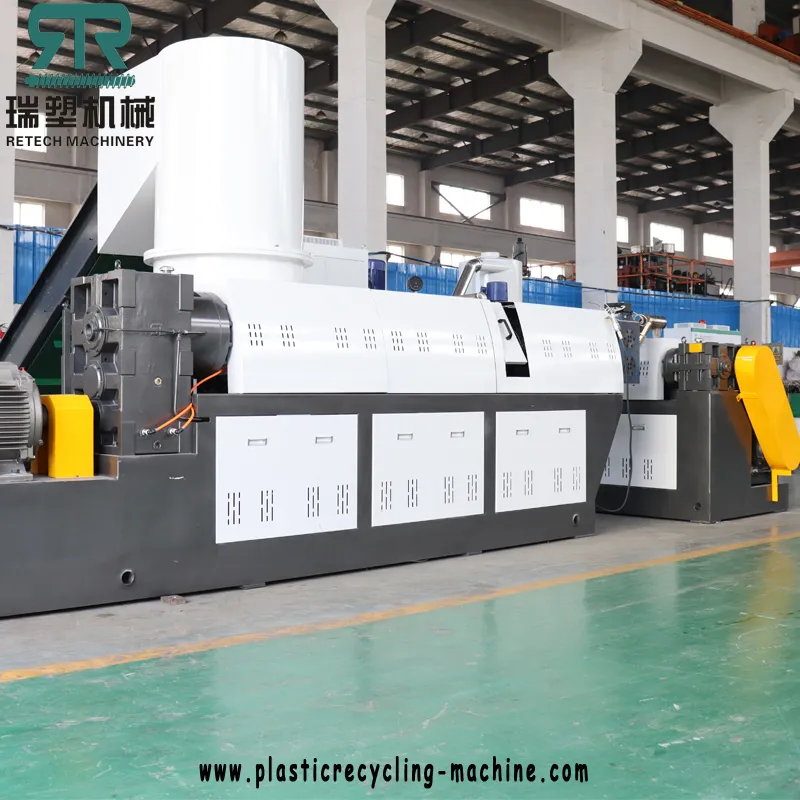 HDPE LDPE Multiple Layer Film Recycling Pelletizing Machine Plant with Vacuum Degassing