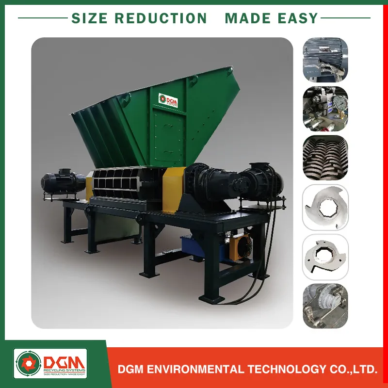 Metal Shredder Tire Recycling Machine Plastic Machine Shredder