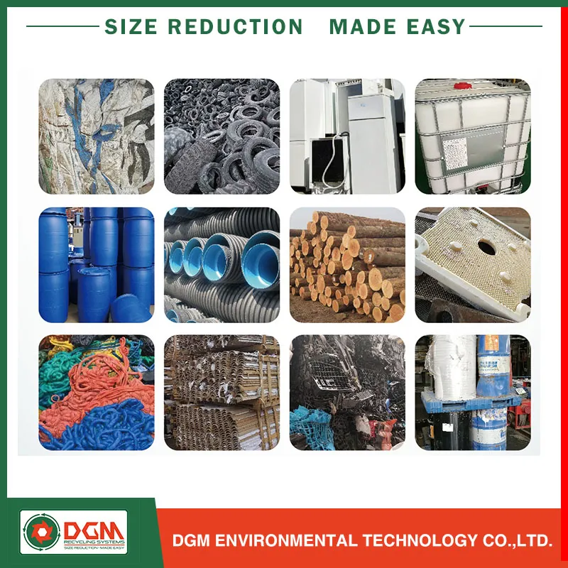 Metal Shredder Tire Recycling Machine Plastic Machine Shredder