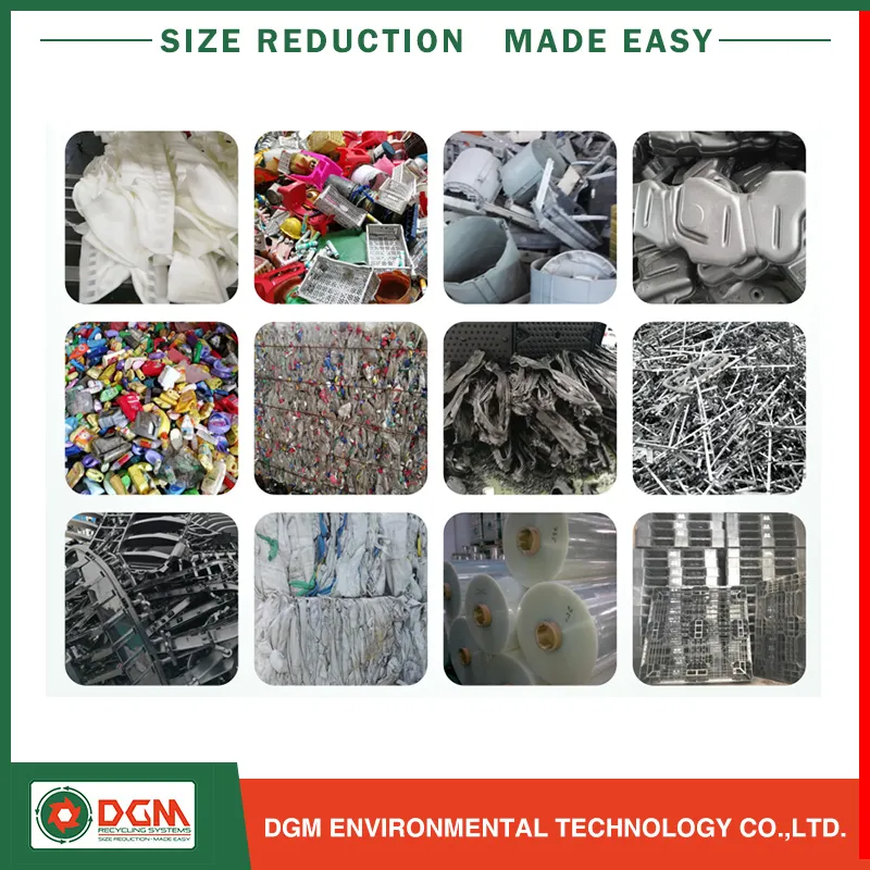 Metal Shredder Tire Recycling Machine Plastic Machine Shredder