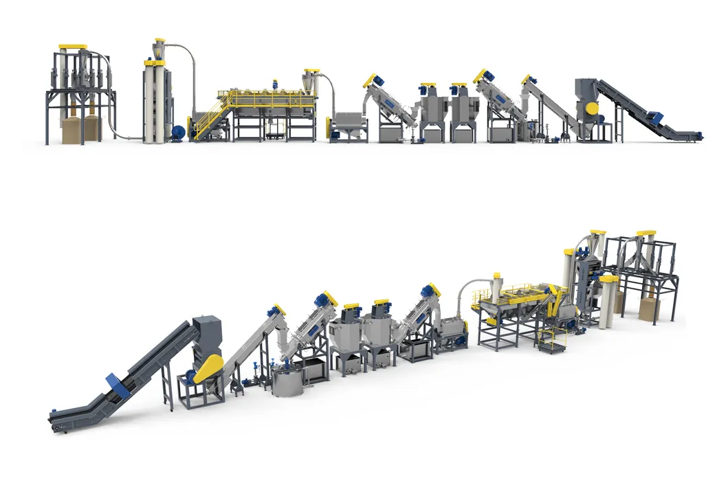 PE Oil Pot Recycling Washing Line