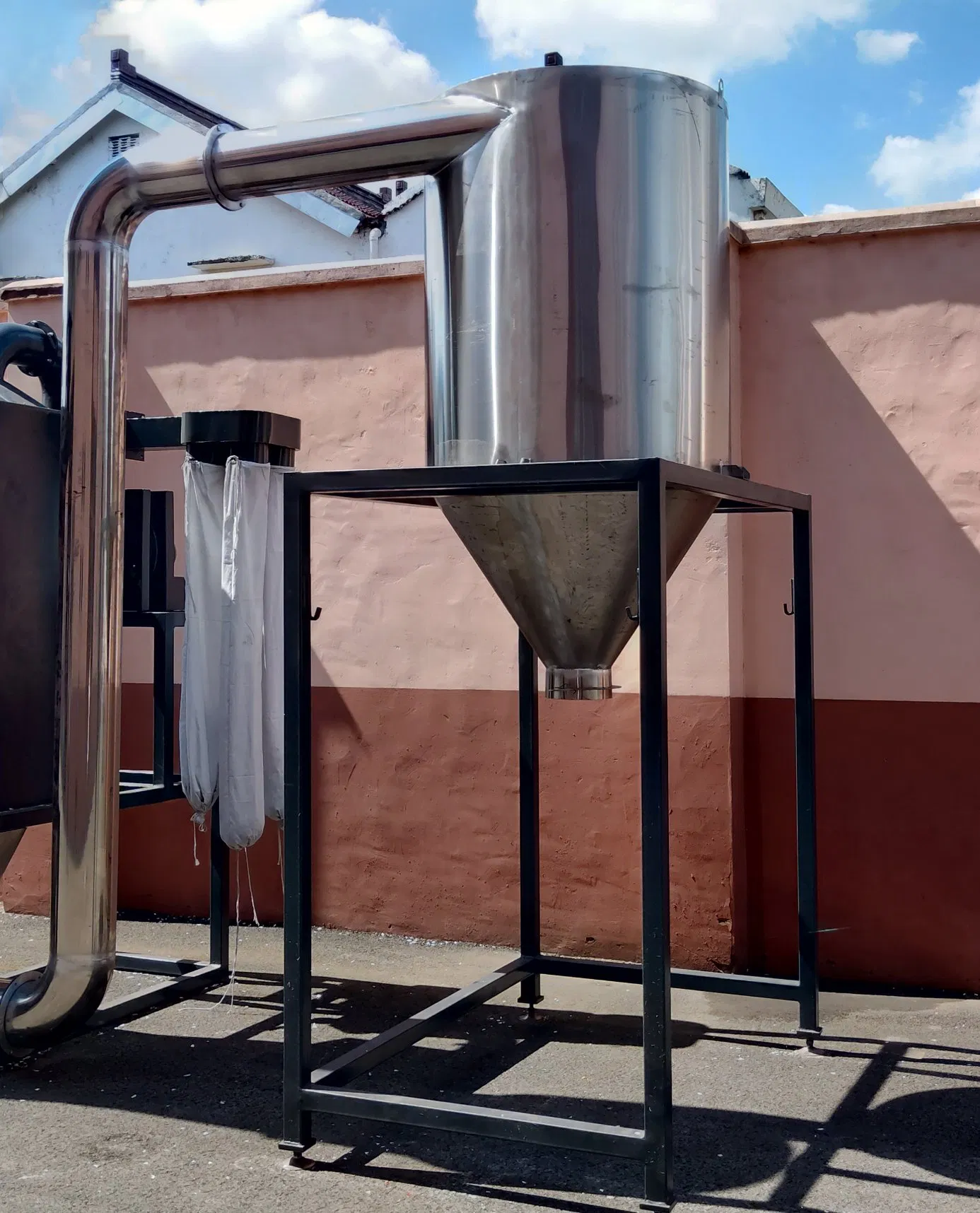 Pet Flake Hot Wash Tank Horizontal Dewater Recycling Dryer Machine