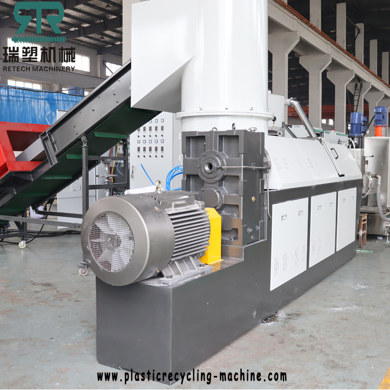 Plastic Offcut HDPE LDPE LLDPE Bag Film Compactor Pelletizing Recycling Line/Plant