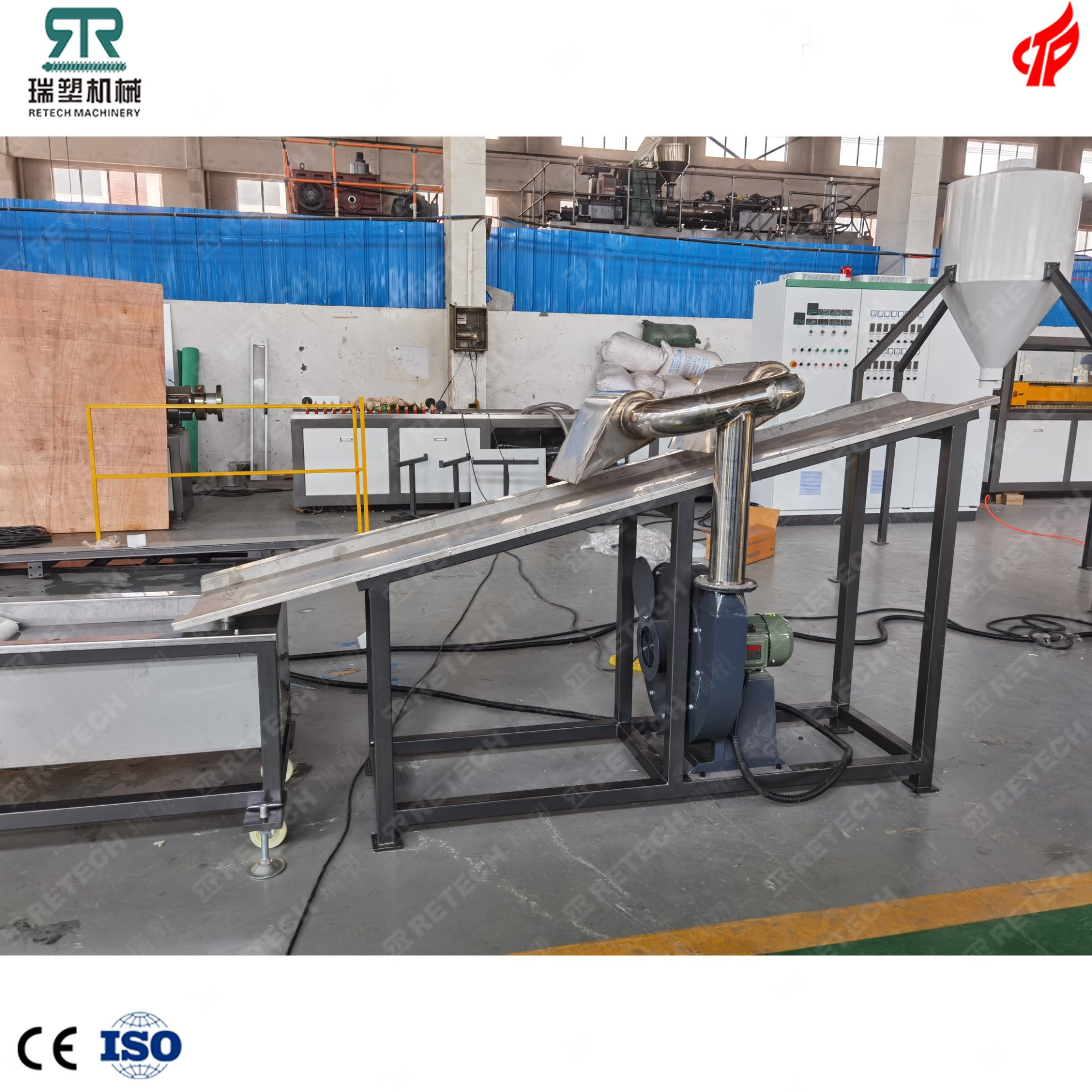 Plastic PP PE HDPE LDPE Film Squeezing Dewatering Strand Pelletizing Machine
