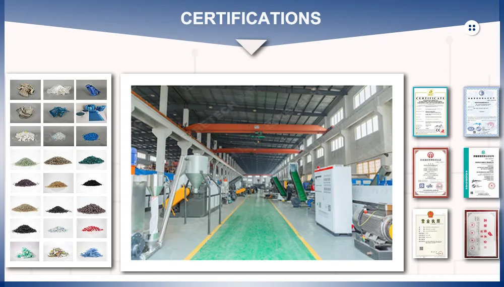 Plastic Recycling Extruder Machine Washed Crushed PP PE LDPE Film Flakes Granulating Line