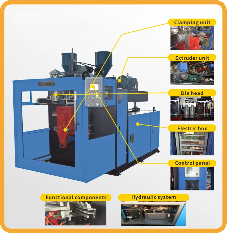 Puxin 5L-10L Bottle Making Oil Can Blow Molding Machine