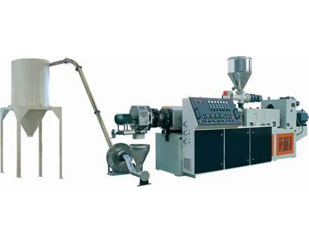 PVC Waste Plastic Recycle Die Face Hot Cutting Extruder Production Line