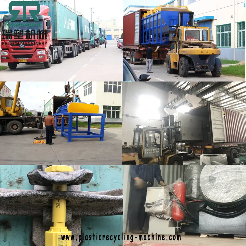 Retech 1000kg/Hr HDPE Bottle PP Tube Shred Crush Wash Machine Recycling Production Line