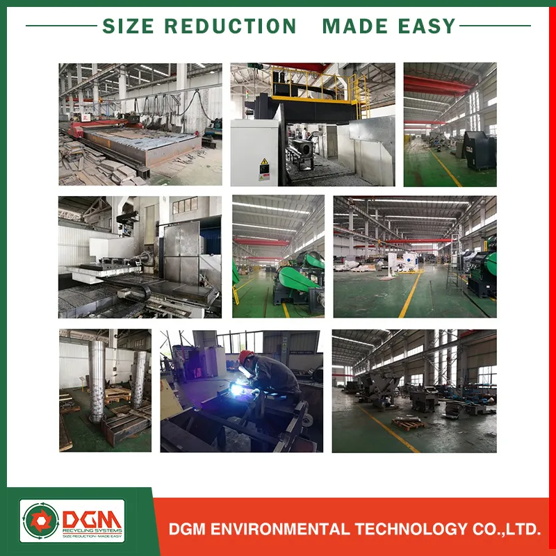 Single Shaft Plastic Recycling Machine Crusher Shredder Granulator
