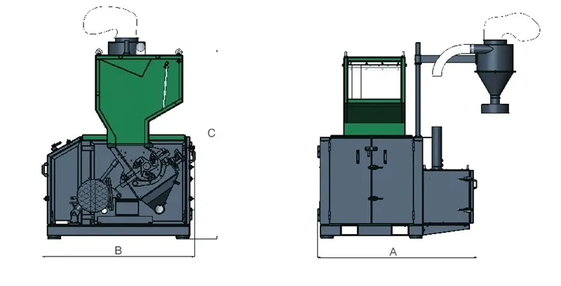 Soundproofed Plastic Recycling Grinding Crusher Granulator