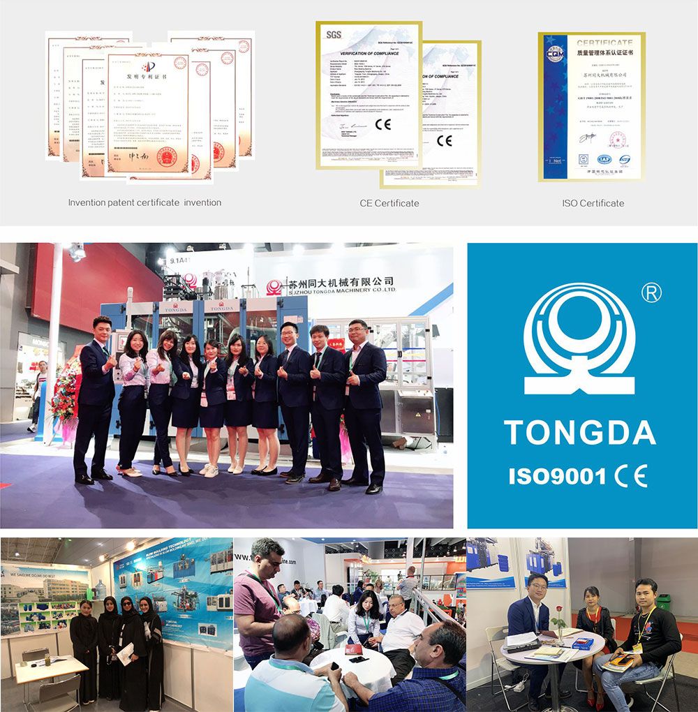 Tongda Htll-3L Customized Plastic 0.1-0.35L Bottle Making Machine