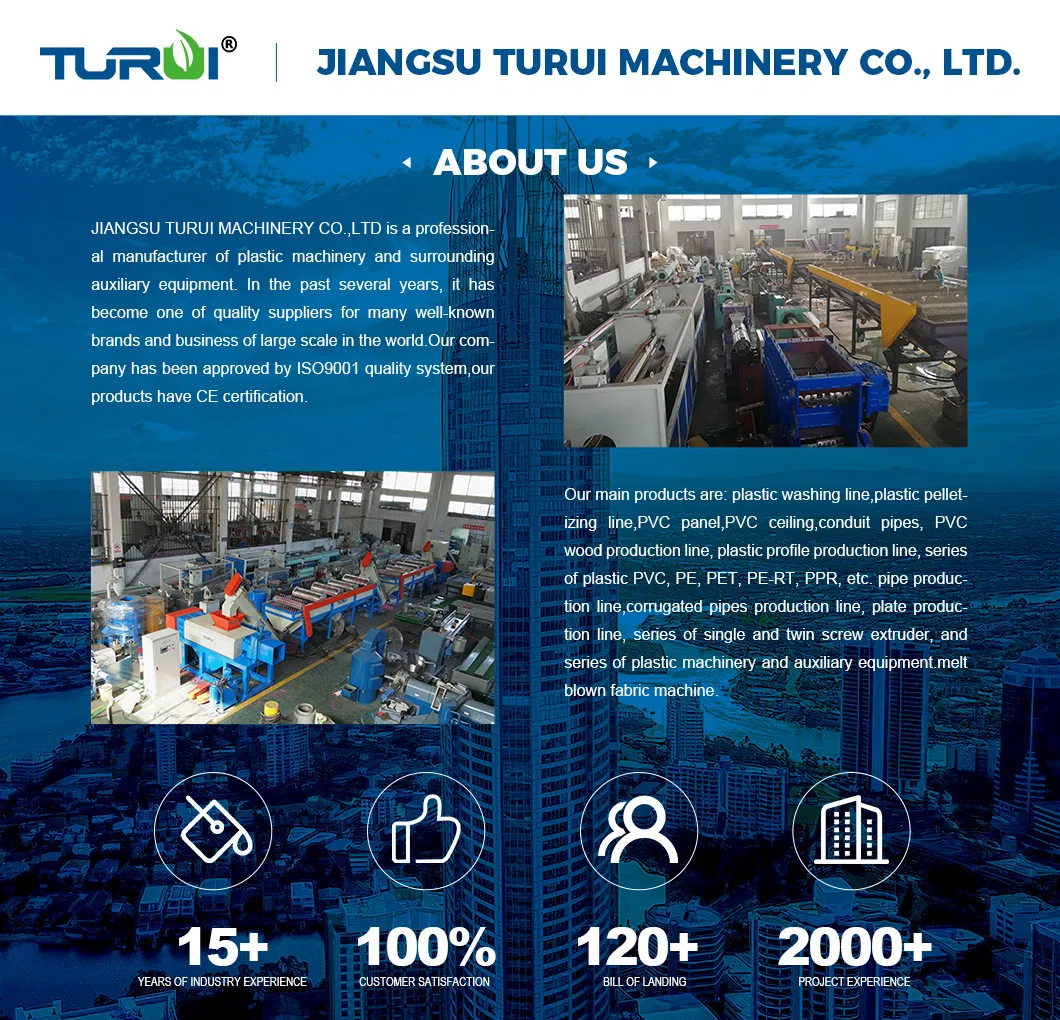 Turui Gsl Series Pelletize Machine with Film & Bottle