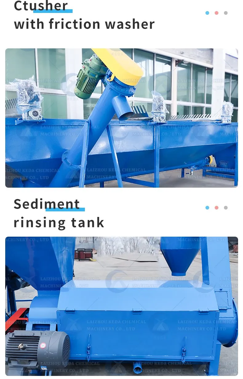 Waste Plastic Drum/Pallet/PP/HDPE/LDPE/Rubber/Lump/PVC Pipe/PE Film/Jumbo Woven Bags/Garbage Crushing Crusher Recycling Plant Washing Machine