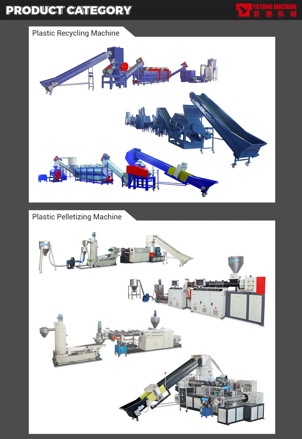 Yatong Waste Plastic Pet Crushing Washing Recycling Production Machine